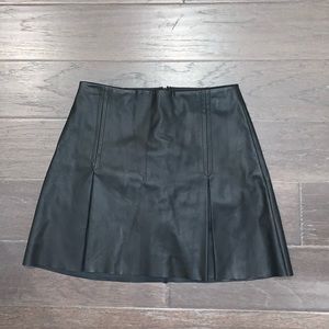 Black leather skirt!
